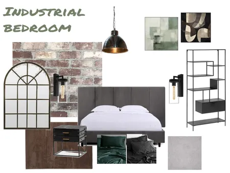 Industrial bedroom Interior Design Mood Board by Charli-Renee on Style Sourcebook