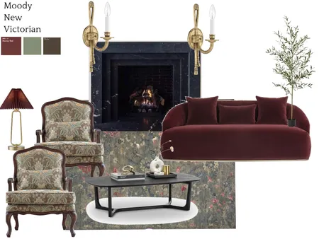 Moody Living Interior Design Mood Board by Maegan Perl Designs on Style Sourcebook