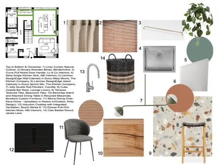 Kitchen, Dining and Breakfast Bar Sample Board Interior Design Mood Board by Prissilla Rademakers on Style Sourcebook