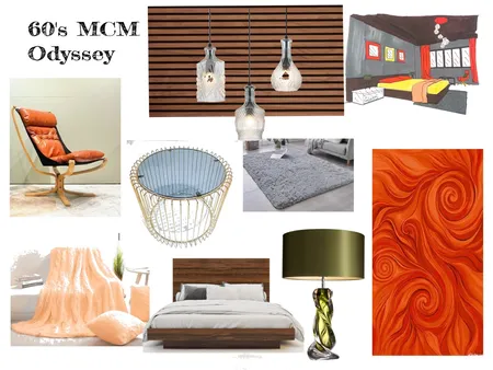 60's MCM Odyssey Interior Design Mood Board by mahlia_lill06 on Style Sourcebook