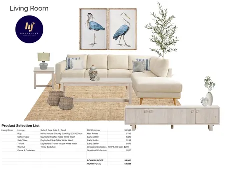Hamptons Living Room Interior Design Mood Board by MIKI INTERIOR DESIGN on Style Sourcebook