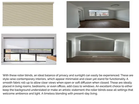 Roller Blinds – Effortless Light Control Interior Design Mood Board by Design2View Blinds & Window Covering on Style Sourcebook