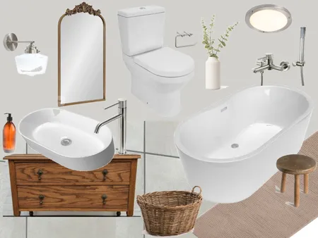 HALLWAY BATHROOM Interior Design Mood Board by loudine on Style Sourcebook