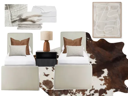 Nanango ski chalet - bedroom 3 /twin Interior Design Mood Board by tlaws on Style Sourcebook
