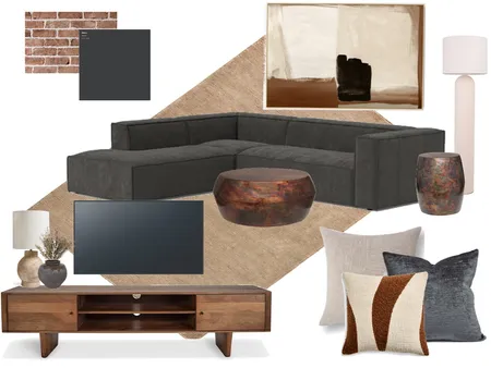 Nanango ski chalet - Media room Interior Design Mood Board by tlaws on Style Sourcebook