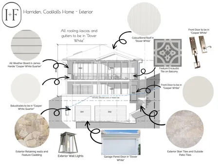 Harriden - Exterior Finishes Interior Design Mood Board by Ivy + Finch Design on Style Sourcebook