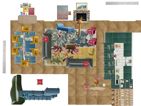Great Room Space Planning Scale Interior Design Mood Board by dl2407 on Style Sourcebook