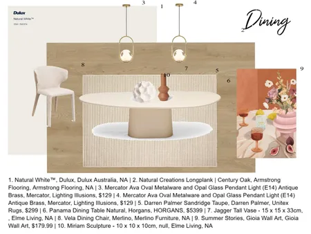 Dining room Interior Design Mood Board by tiagiardina on Style Sourcebook