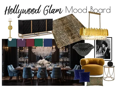Hollywood Glam Interior Design Mood Board by haileyfazzino on Style Sourcebook
