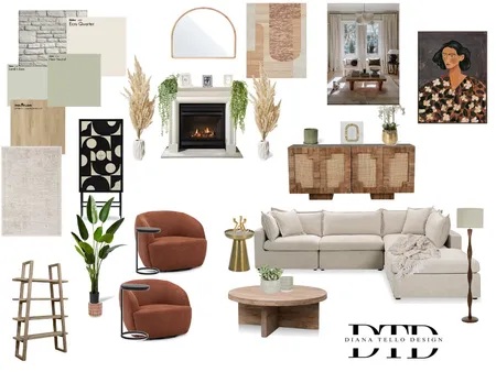 Finished boho chic Interior Design Mood Board by Dtello on Style Sourcebook