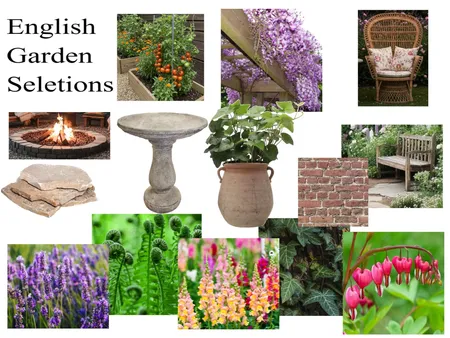 English Garden Samples Interior Design Mood Board by LEAHRT on Style Sourcebook