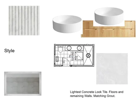 Marks Ensuite Interior Design Mood Board by staged design on Style Sourcebook