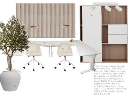 Work Station Sample Board Interior Design Mood Board by houseofrein on Style Sourcebook