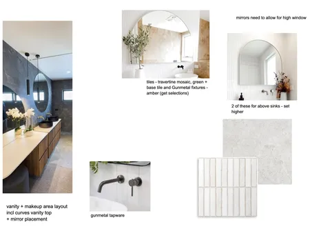 Master bathroom Interior Design Mood Board by shazwhite55@gmail.com on Style Sourcebook