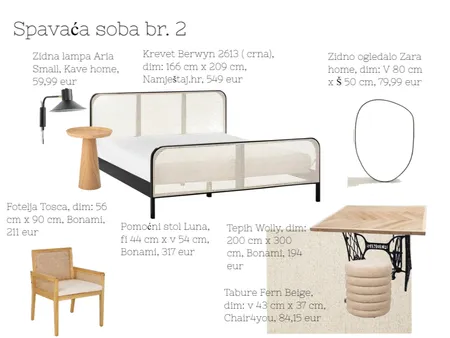 Spavaća soba br.2 Sandra Interior Design Mood Board by acikovic on Style Sourcebook