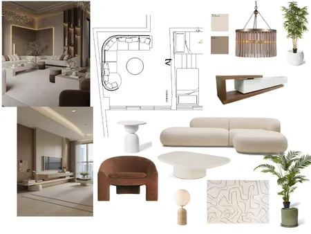 LIVING ELSAHEL Interior Design Mood Board by ashgan on Style Sourcebook