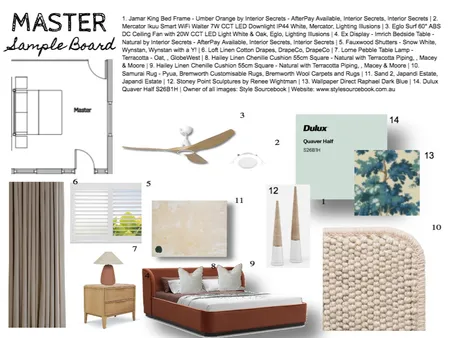 Master Ver 3 Interior Design Mood Board by HoneyComb on Style Sourcebook