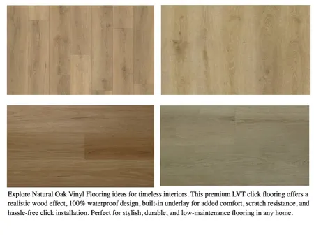 Natural Oak Vinyl Flooring Ideas for Timeless Interiors Interior Design Mood Board by Flooring Wholesale UK on Style Sourcebook