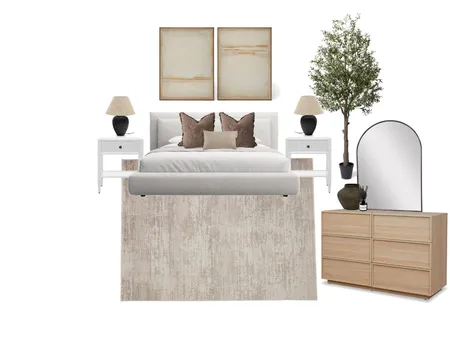 Master Bedroom progress Interior Design Mood Board by Geline