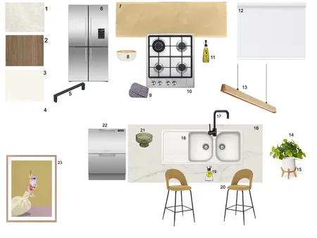 Kitchen Sample Board Interior Design Mood Board by NJ Interior Decor - By Nyarie on Style Sourcebook