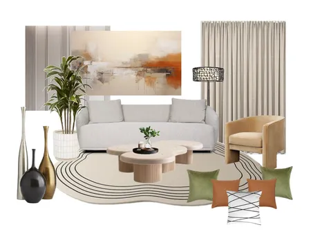 beige living room Interior Design Mood Board by lizy