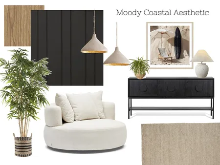 Moody Coastal Interior Design Mood Board by shannykatie on Style Sourcebook