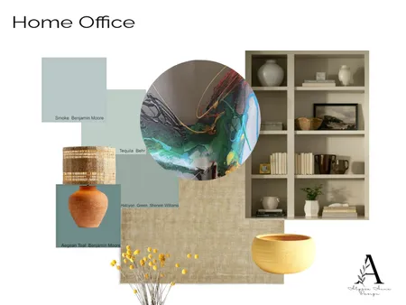 Home Office - N. Giammona Interior Design Mood Board by alyssaannedesign on Style Sourcebook