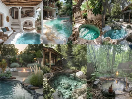 בריכה טיבעית Interior Design Mood Board by emilia gur on Style Sourcebook