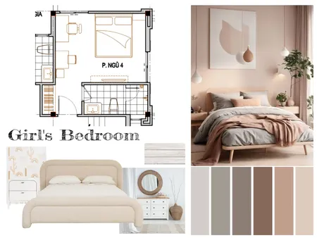 GirlBedroom-Moodboar Interior Design Mood Board by kld1707 on Style Sourcebook