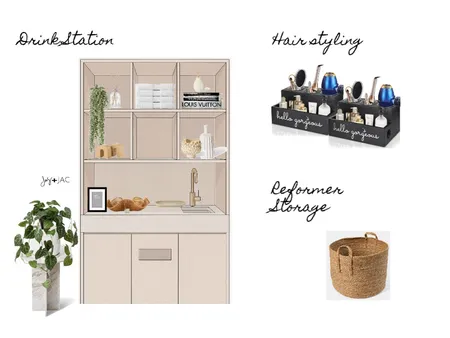 Pilates Drink Station Interior Design Mood Board by Jas and Jac on Style Sourcebook