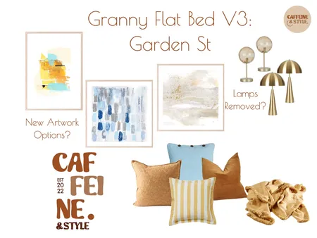 Granny Flat Bedroom - Garden St (V3) Interior Design Mood Board by Caffeine and Style Interiors - Shakira on Style Sourcebook