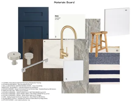 MATERIAL BOARD - KITCHEN Interior Design Mood Board by Hayley Parker on Style Sourcebook