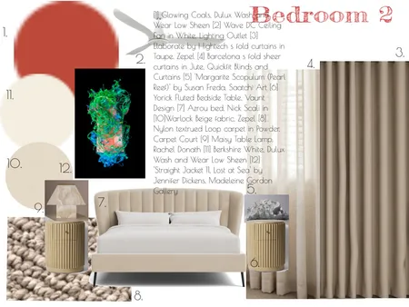 Bedroom 2 Sample Interior Design Mood Board by Megz0y on Style Sourcebook
