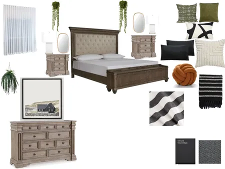 Master Bedroom black and white Interior Design Mood Board by alexk.gc24 on Style Sourcebook