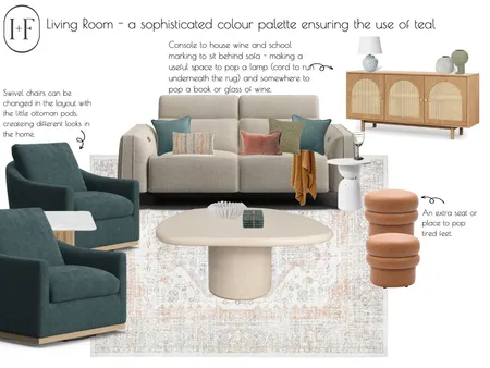 Living room Interior Design Mood Board by Ivy + Finch Design on Style Sourcebook
