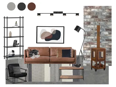 sophisticated industrial living room Interior Design Mood Board by Kim Stocks Designs on Style Sourcebook