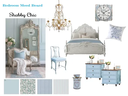 Bedroom Mood Board Shabby Chic Interior Design Mood Board by akudinova on Style Sourcebook