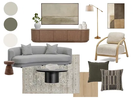 Clark Ave - Living Room Interior Design Mood Board by Sarah Beairsto on Style Sourcebook