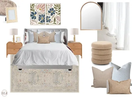 Upper Kedron Guest Bed Interior Design Mood Board by Eliza Grace Interiors on Style Sourcebook