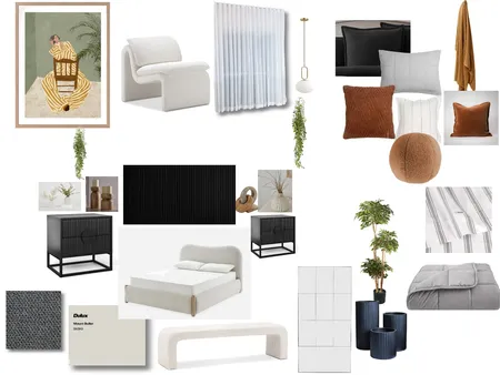 Guest Bedroom Rust Castlery Bed Interior Design Mood Board by alexk.gc24 on Style Sourcebook