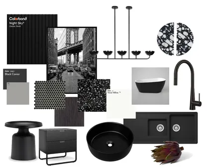 black mood board Interior Design Mood Board by litsa@stannardfamilyhomes.com.au on Style Sourcebook