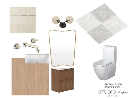 POWDER & WC Interior Design Mood Board by Studio es Design and Co. on Style Sourcebook