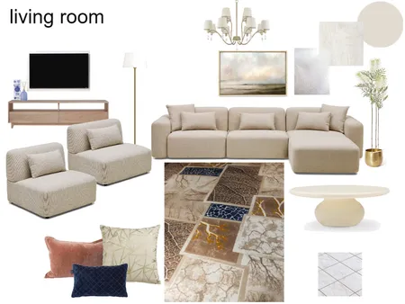 Living room beige  chairs Interior Design Mood Board by Menna Hesham on Style Sourcebook
