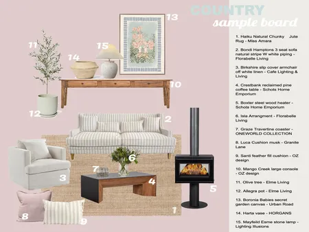 country living Interior Design Mood Board by siennacook on Style Sourcebook