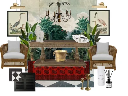 British Colonial Style Entrance Hall Interior Design Mood Board by Nicola Vanessa on Style Sourcebook