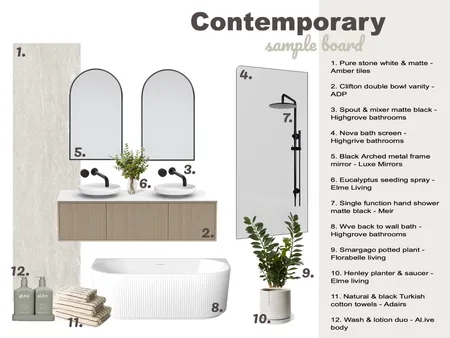 bathroom sample board Interior Design Mood Board by siennacook on Style Sourcebook