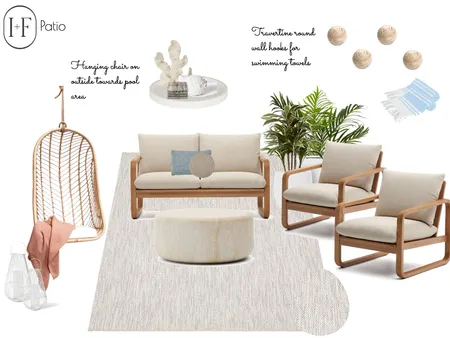 Patio Sitting Area Interior Design Mood Board by Ivy + Finch Design on Style Sourcebook