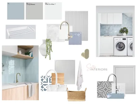Laundry concept blue Interior Design Mood Board by Salty Interiors Co on Style Sourcebook