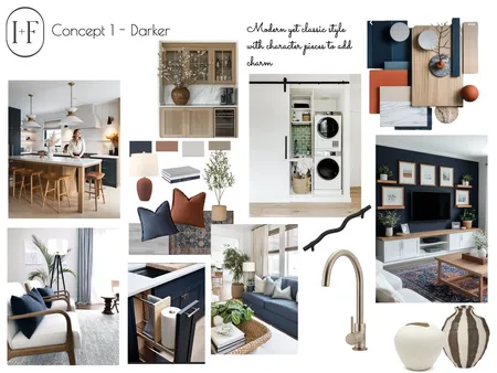 Concept 1 darker Interior Design Mood Board by Ivy + Finch Design on Style Sourcebook