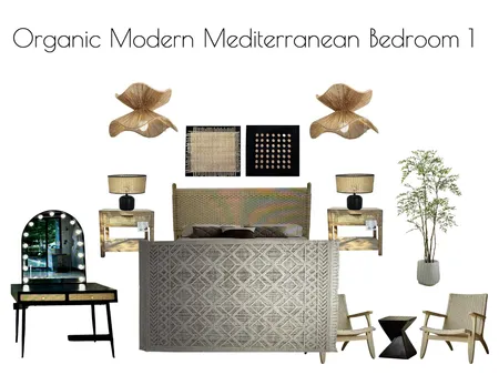 Organic Modern Mediterranean Bedroom 1 Interior Design Mood Board by al1168ster@gmail.com on Style Sourcebook